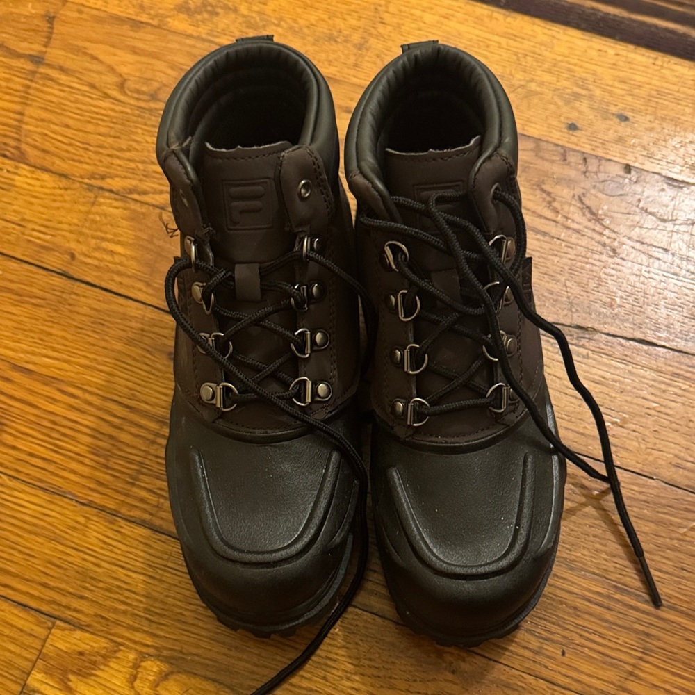 Fila Kids Black and Brown Boots
